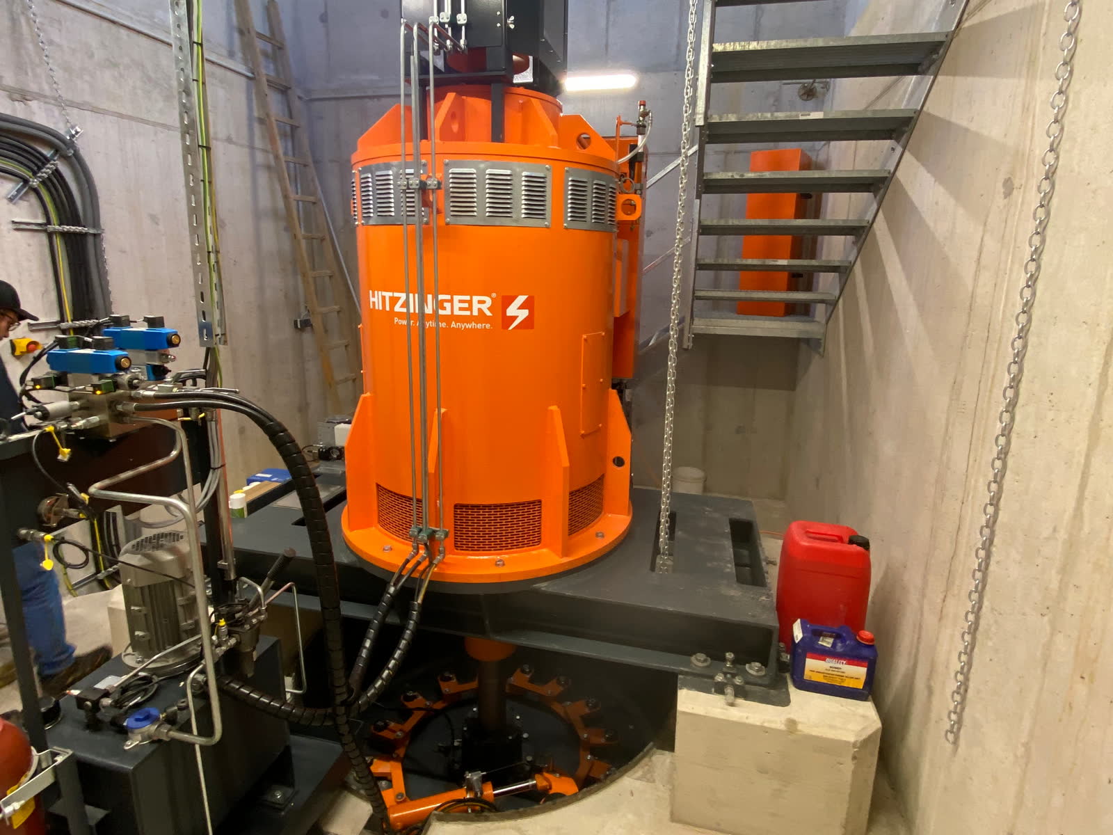 Restwasserturbine des KW Plaika