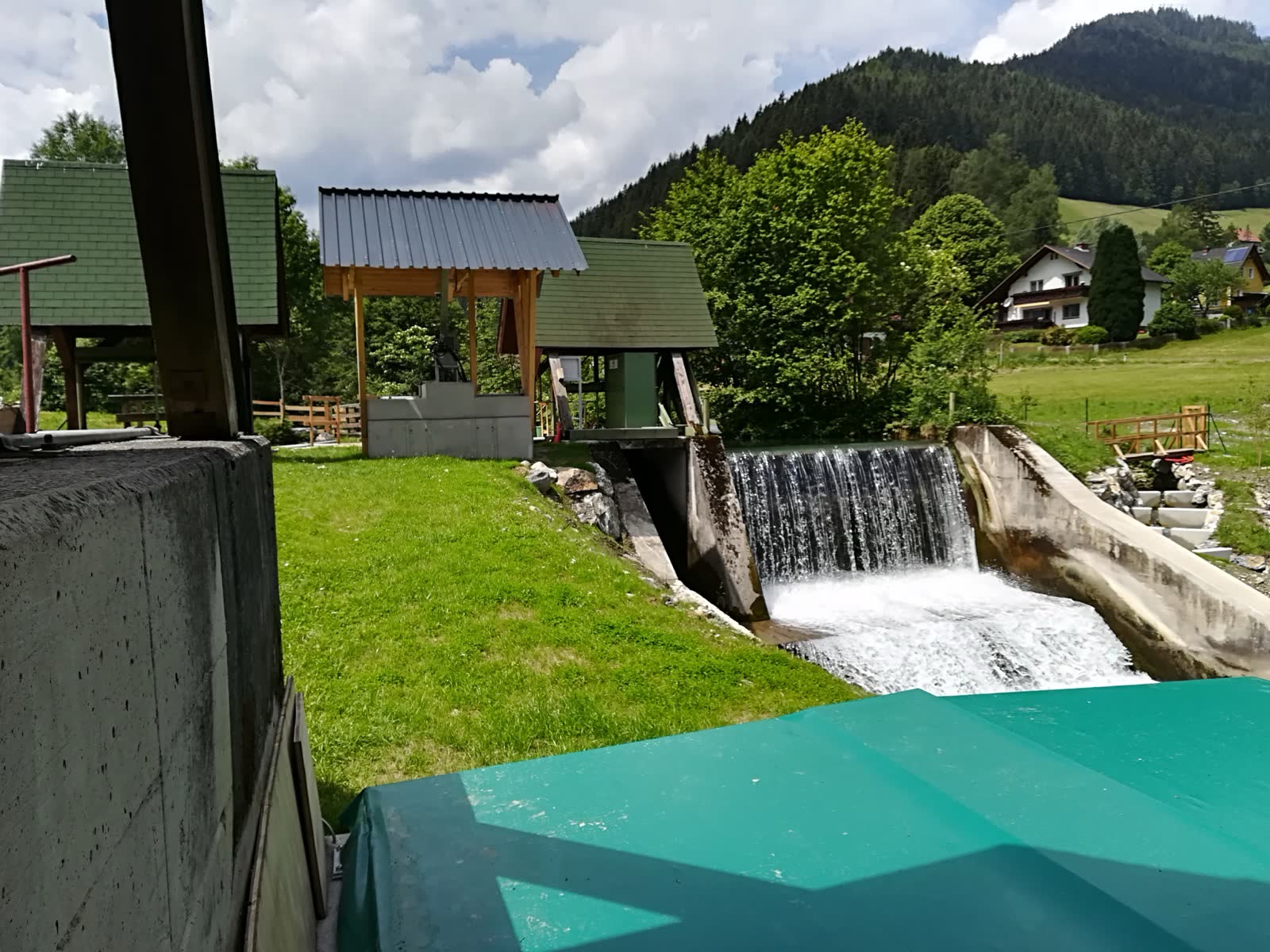 Fischaufstiegshilfe und Restwasserkraftwerk KW Rastal an der Laming