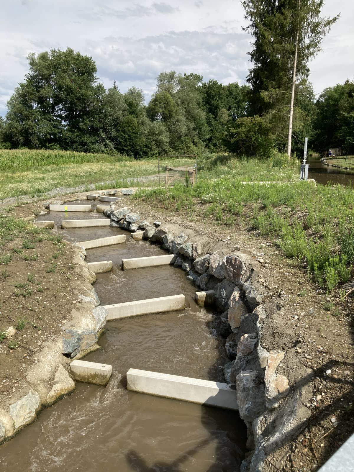 Fischaufstiegshilfe beim KW Ragnitz