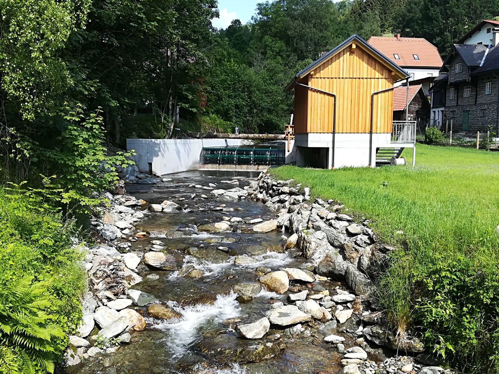 Restwasserstrecke bachabwärts der Wasserfassung Mariensee
