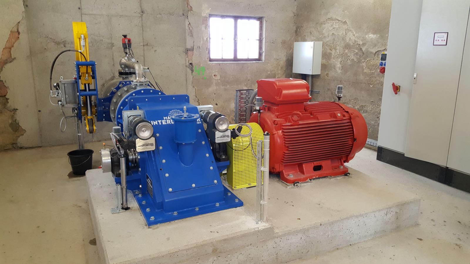 Durchströmturbine mit 110 kW im Bestandskrafthaus KW Mariensee