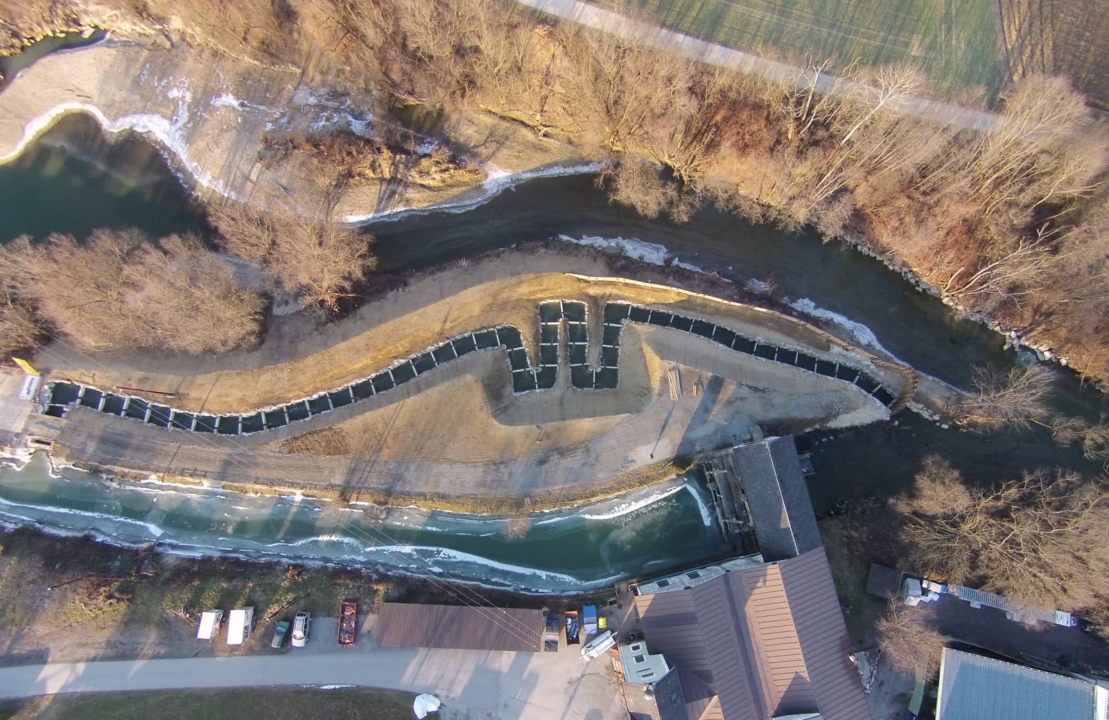 Fischaufstiegshilfe beim KW Rennmühle an der Feistritz